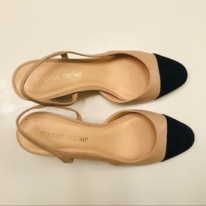 Ivanka Trump Liah Two Tone Slingback Block Heels